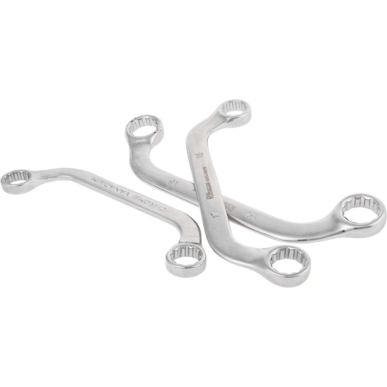 Richmann Lenkti raktai 10 mm - 19 mm, 5 vnt. 3 Richmann Lenkti raktai 10 mm - 19 mm, 5 vnt. 3
