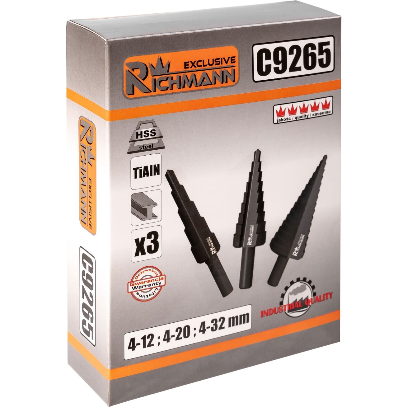 Richmann Žing. grąžtai „RICHMANN" 4-32 mm, 3 vnt. 4