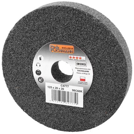 Richmann KERAMINIS ŠLIFAVIMO DISKAS 125 x 20 x 20 98C60K 5 Richmann KERAMINIS ŠLIFAVIMO DISKAS 125 x 20 x 20 98C60K 5