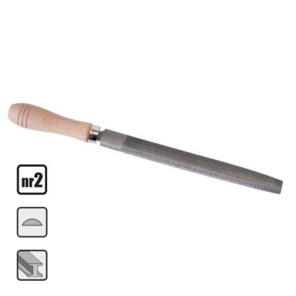 Richmann Pusapvalė dildė 250 mm Richmann Pusapvalė dildė 250 mm
