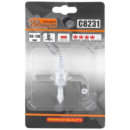 Richmann Skylių rėžt. kečiama geležte 30 - 110 mm 3 Richmann Skylių rėžt. kečiama geležte 30 - 110 mm 3