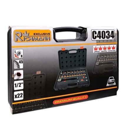 Richmann Smūg. galvučių rinkinys C4034, 22 vnt. 4 Richmann Smūg. galvučių rinkinys C4034, 22 vnt. 4