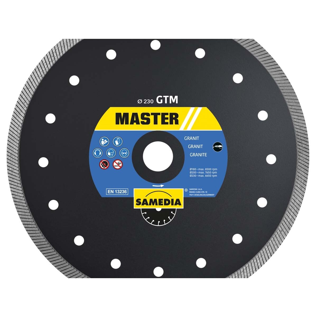 Samedia Deimantinis diskas „SAMEDIA" GTM 350x30/25,4 Samedia Deimantinis diskas „SAMEDIA" GTM 350x30/25,4