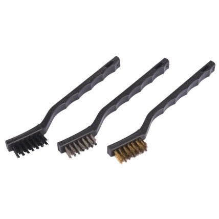 Šepečių plastine rankena rinkinys 3vnt. 180mm Šepečių plastine rankena rinkinys 3vnt. 180mm