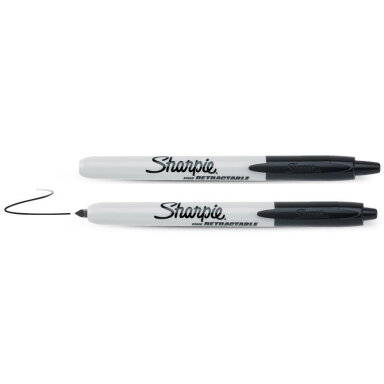 Sharpie Mark. „Sharpie" RETRACTABLE juod. sp.
