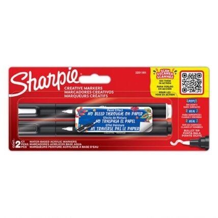 Sharpie Kūrybinių markerių rinkinys, SHARPIE, 2 vnt. Sharpie Kūrybinių markerių rinkinys, SHARPIE, 2 vnt.