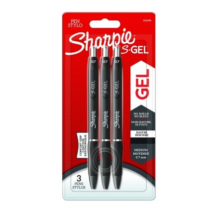 Sharpie Rašiklis „Sharpie S-GEL", juodas, blist., 3 vnt.