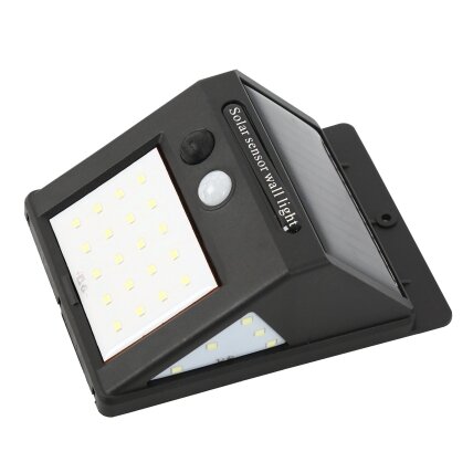 Sieninis šviestuvas su saulės baterija ir judesio jutikliu 6W 5500K LED Sieninis šviestuvas su saulės baterija ir judesio jutikliu 6W 5500K LED