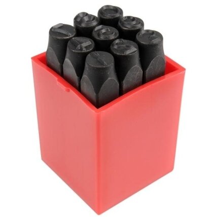 Skaičių žymeklių komplektas 8mm, 9vnt. Skaičių žymeklių komplektas 8mm, 9vnt.