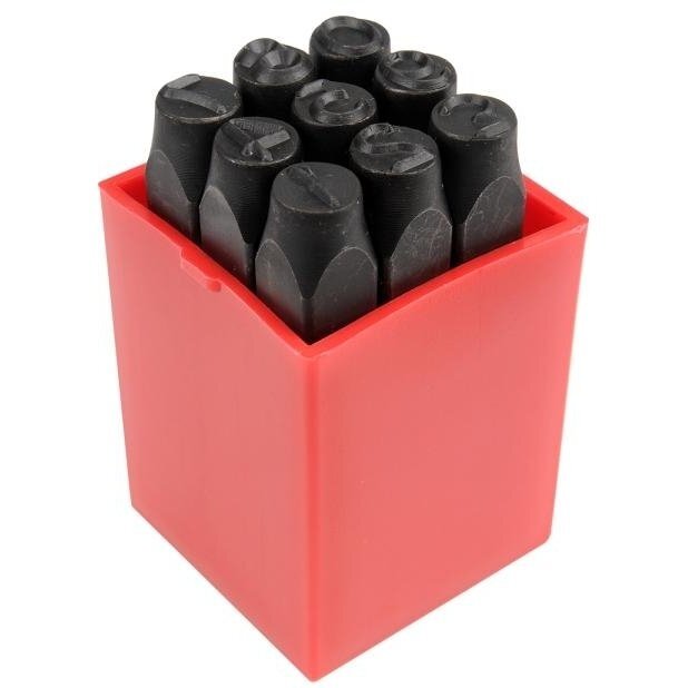 Skaičių žymeklių komplektas 8mm, 9vnt. Skaičių žymeklių komplektas 8mm, 9vnt.