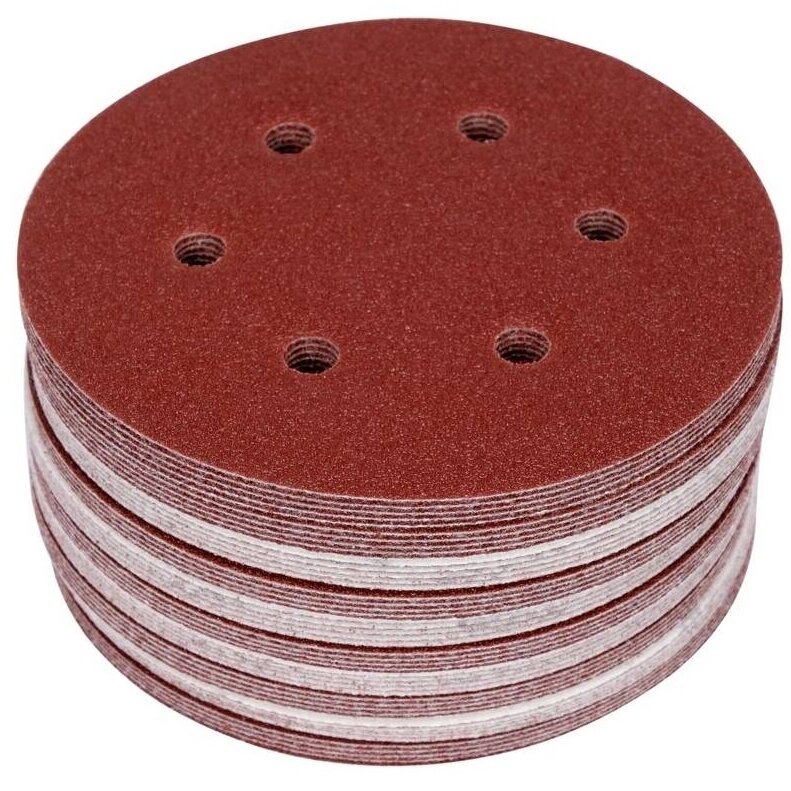 Šlifavimo popierius 150mm (6 skylių) (50vnt) Šlifavimo popierius 150mm (6 skylių) (50vnt)