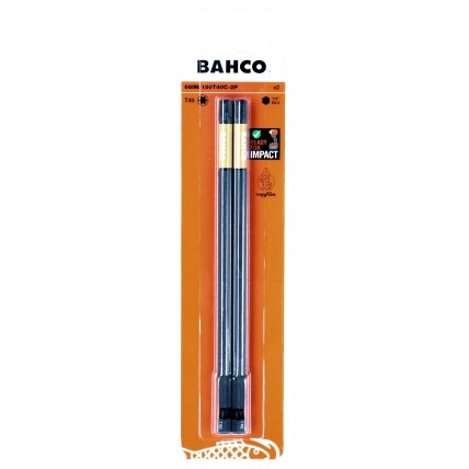Smūginiai antgaliai Bahco 66IM T40 150mm , 2vnt blisteris Smūginiai antgaliai Bahco 66IM T40 150mm , 2vnt blisteris