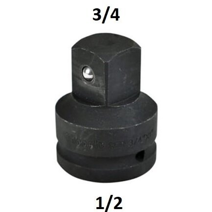 Smūginis adapteris 1/2"(F) - 3/4"(M) Smūginis adapteris 1/2"(F) - 3/4"(M)