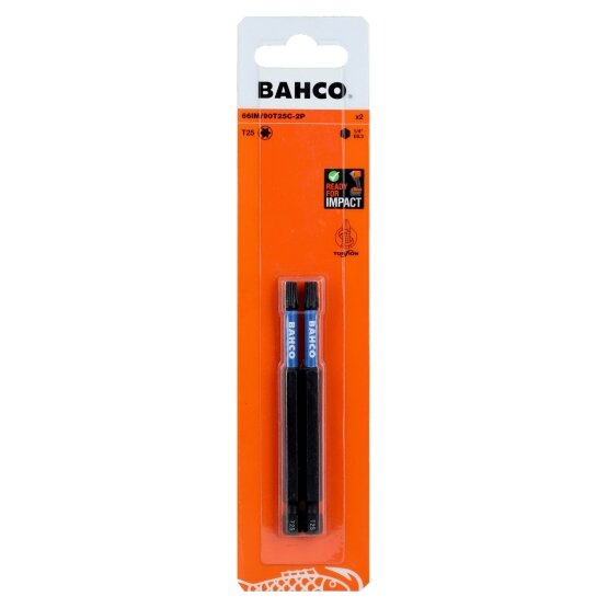 Smūginiai antgaliai Bahco 66IM T25 90mm , 2vnt blisteris Smūginiai antgaliai Bahco 66IM T25 90mm , 2vnt blisteris