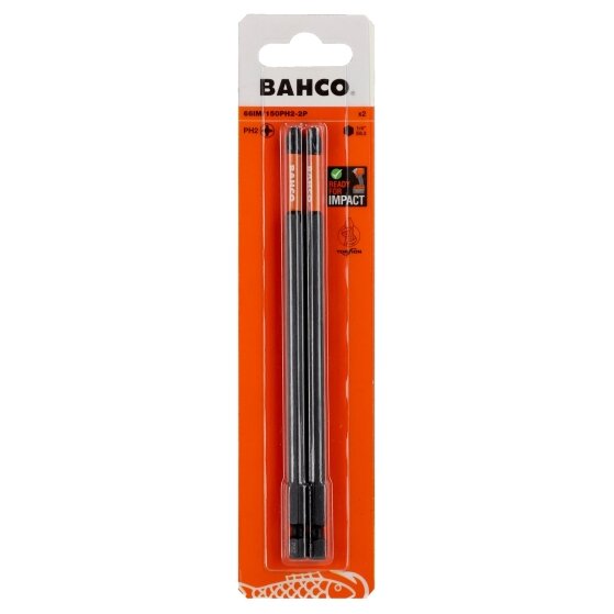 Smūginiai antgaliai Bahco 66IM PH2 150mm , 2vnt blisteris Smūginiai antgaliai Bahco 66IM PH2 150mm , 2vnt blisteris