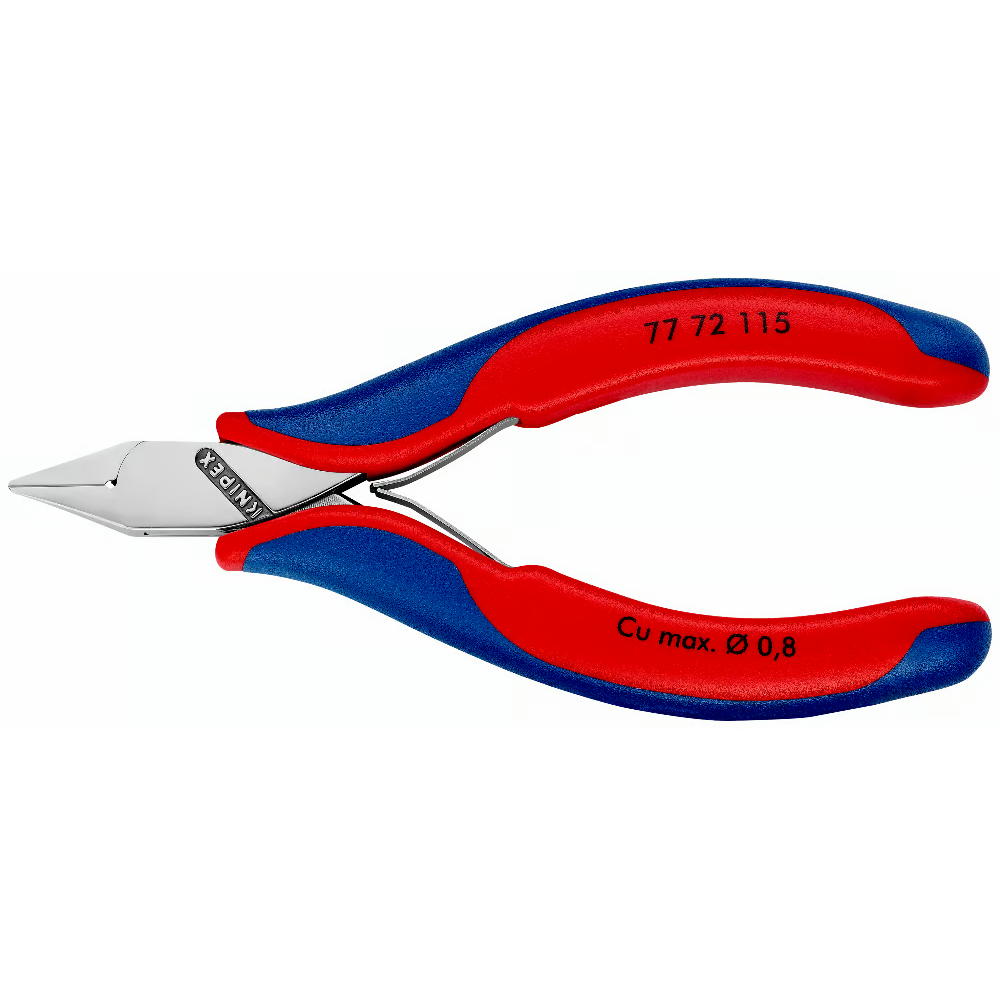 Šoninio kirpimo replės elektromechanikai 115mm KNIPEX 3 Šoninio kirpimo replės elektromechanikai 115mm KNIPEX 3