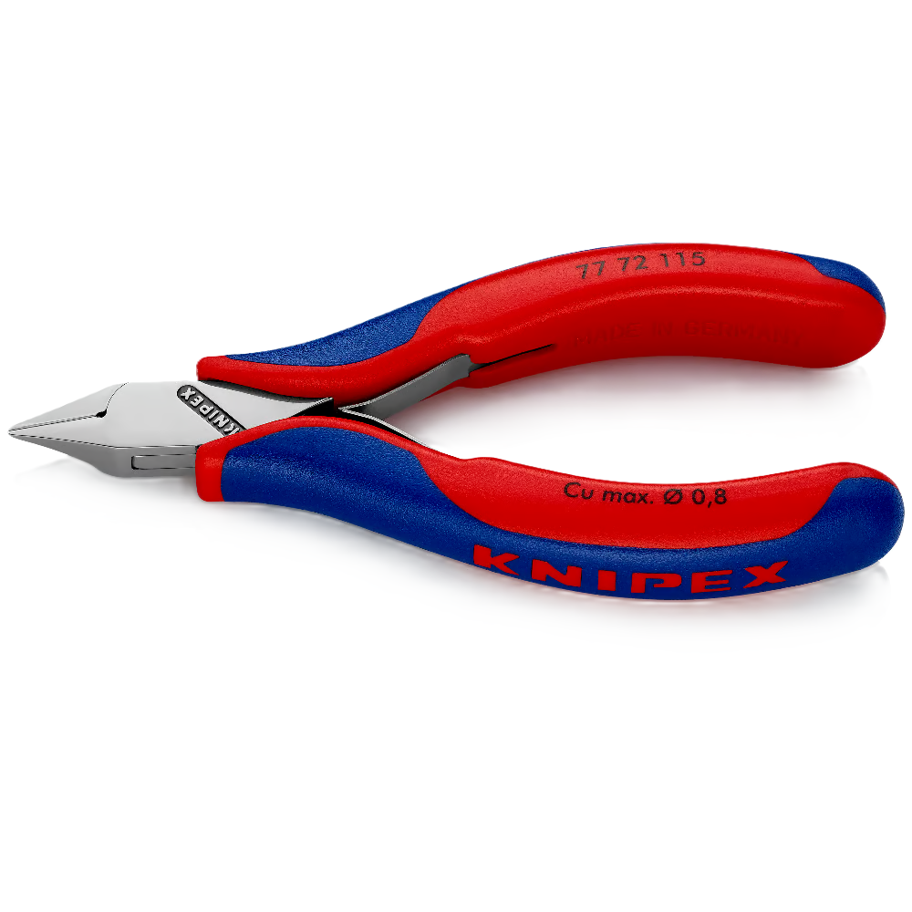 Šoninio kirpimo replės elektromechanikai 115mm KNIPEX Šoninio kirpimo replės elektromechanikai 115mm KNIPEX