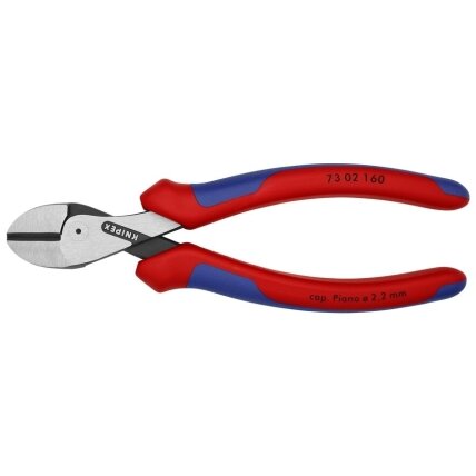 Šoninio kirpimo replės 160mm X-Cut KNIPEX 2 Šoninio kirpimo replės 160mm X-Cut KNIPEX 2