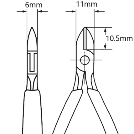 Šoninio kirpimo replės elektromechanikai 115mm KNIPEX 4 Šoninio kirpimo replės elektromechanikai 115mm KNIPEX 4