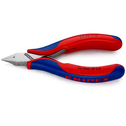 Šoninio kirpimo replės elektromechanikai 115mm KNIPEX Šoninio kirpimo replės elektromechanikai 115mm KNIPEX