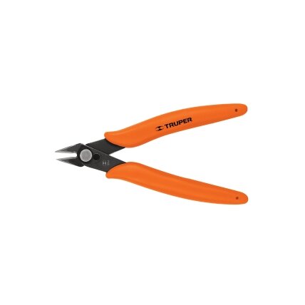 Šoninio kirpimo replytės varinei, aliumininei vielai iki 1.3mm, Ašmenų kietumas 54 HRC Truper® Šoninio kirpimo replytės varinei, aliumininei vielai iki 1.3mm, Ašmenų kietumas 54 HRC Truper®