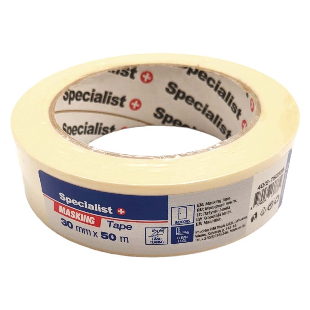 Specialist+ SPECIALIST+ dažymo juosta, 30 mm x 50 m Specialist+ SPECIALIST+ dažymo juosta, 30 mm x 50 m