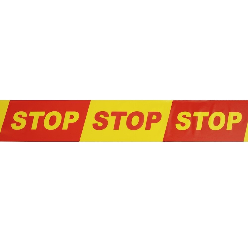 Specialist+ SPECIALIST+ juosta „STOP“, 100 mm x 100 m, raudona/geltona 1