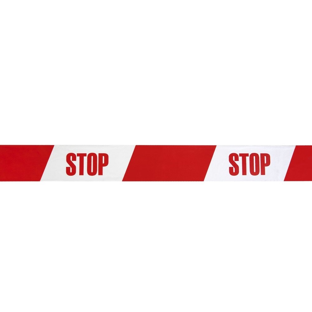 Specialist+ SPECIALIST+ juosta „STOP“, 75 mm x 90 m, raudona/balta 1 Specialist+ SPECIALIST+ juosta „STOP“, 75 mm x 90 m, raudona/balta 1