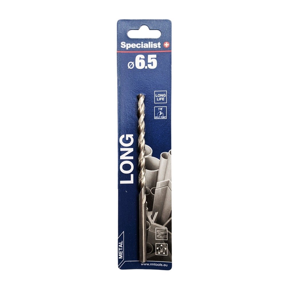 Specialist+ SPECIALIST+ metalo grąžtas LONG DIN340, 6.5 x 95 mm