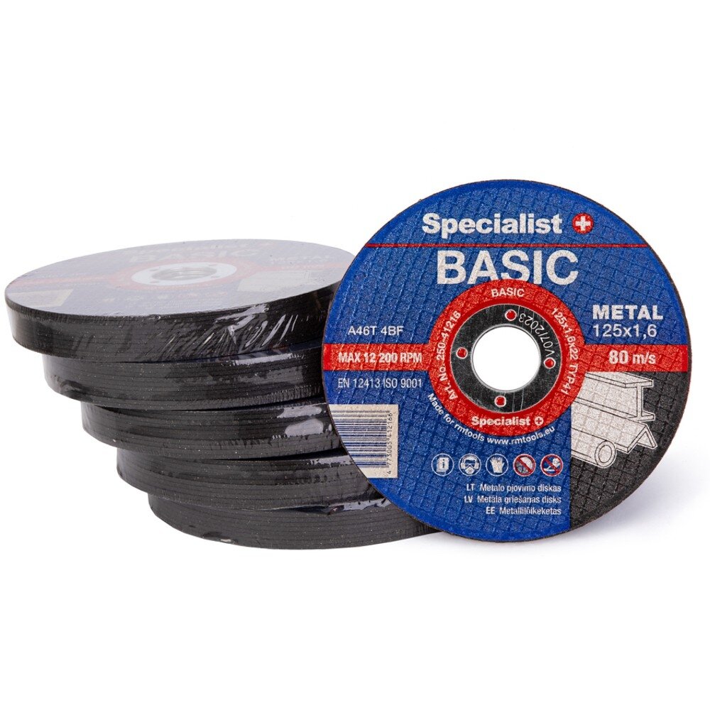 Specialist+ SPECIALIST+ metalo pj. diskas BASIC, 125x1.6x22 mm 7