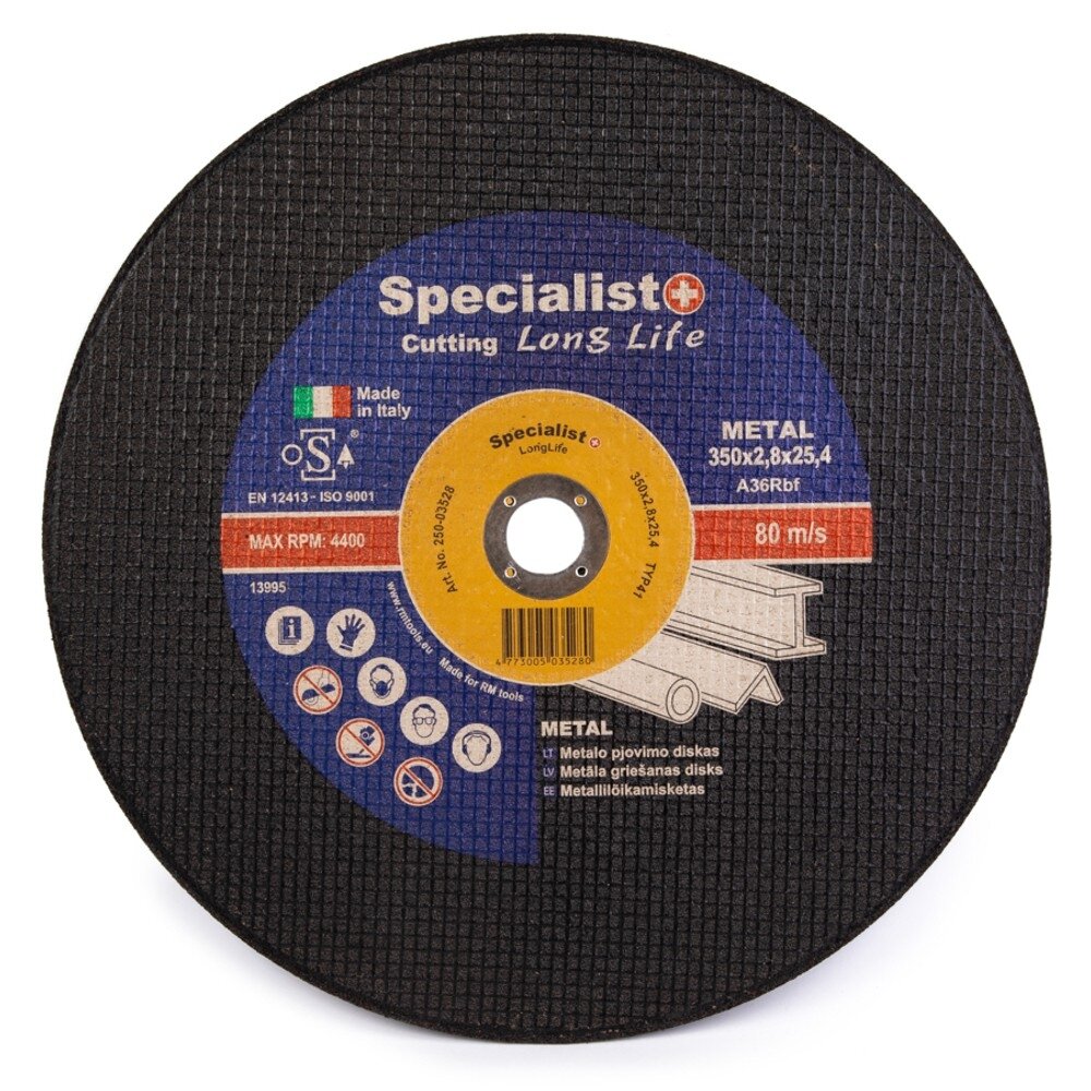Specialist+ SPECIALIST+ metalo pj.diskas, 350x2,8x25,4 mm 3 Specialist+ SPECIALIST+ metalo pj.diskas, 350x2,8x25,4 mm 3