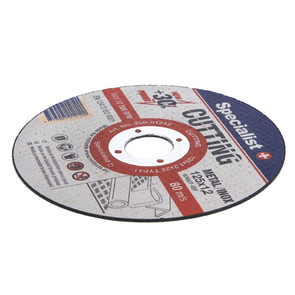 Specialist+ SPECIALIST+ metalo pj.diskas CUTTING, 125x1.2x22 mm 5 Specialist+ SPECIALIST+ metalo pj.diskas CUTTING, 125x1.2x22 mm 5