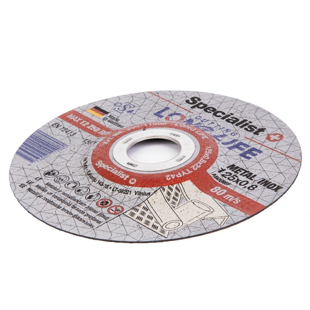 Specialist+ SPECIALIST+ metalo pj.diskas LONG LIFE, 125x0.8x22 mm 1 Specialist+ SPECIALIST+ metalo pj.diskas LONG LIFE, 125x0.8x22 mm 1