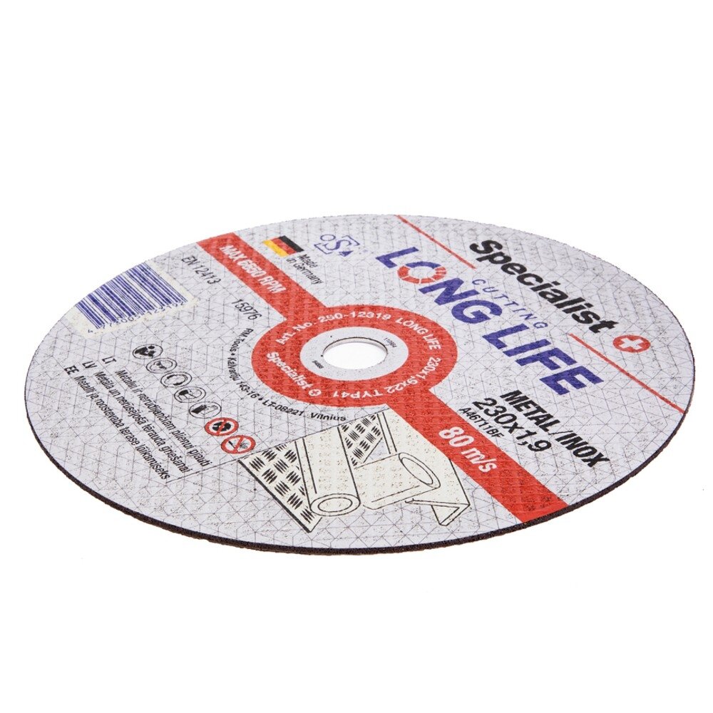 Specialist+ SPECIALIST+ metalo pj.diskas LONG LIFE, 230x1.9x22 mm 5 Specialist+ SPECIALIST+ metalo pj.diskas LONG LIFE, 230x1.9x22 mm 5