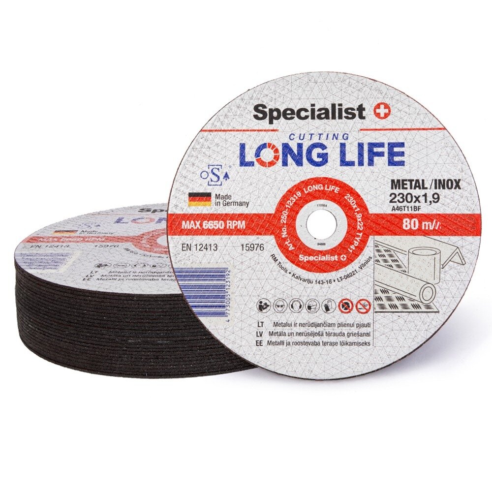 Specialist+ SPECIALIST+ metalo pj.diskas LONG LIFE, 230x1.9x22 mm 7