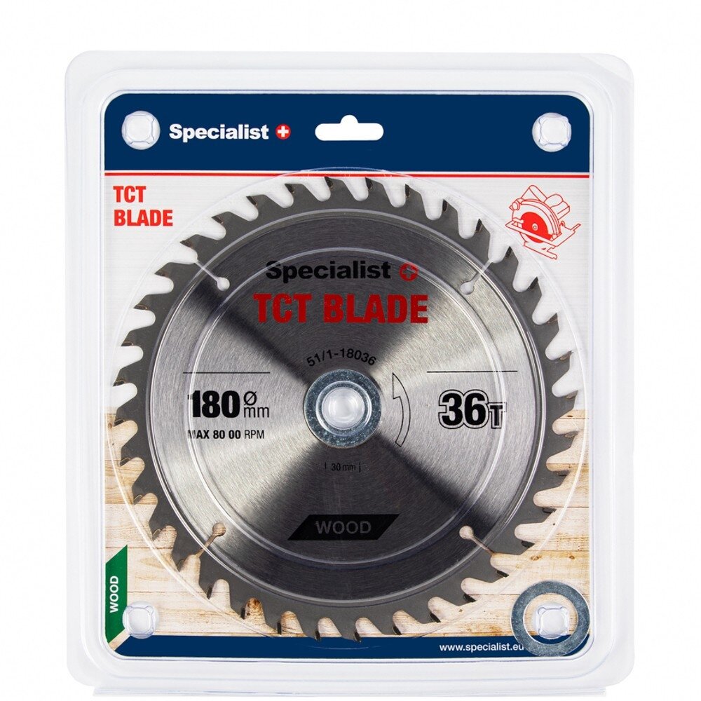Specialist+ SPECIALIST+ pjovimo diskas, 180x36Tx30/20/16 mm Specialist+ SPECIALIST+ pjovimo diskas, 180x36Tx30/20/16 mm