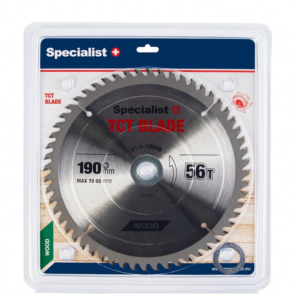 Specialist+ SPECIALIST+ pjovimo diskas, 190x56Tx30/20/16 mm 5