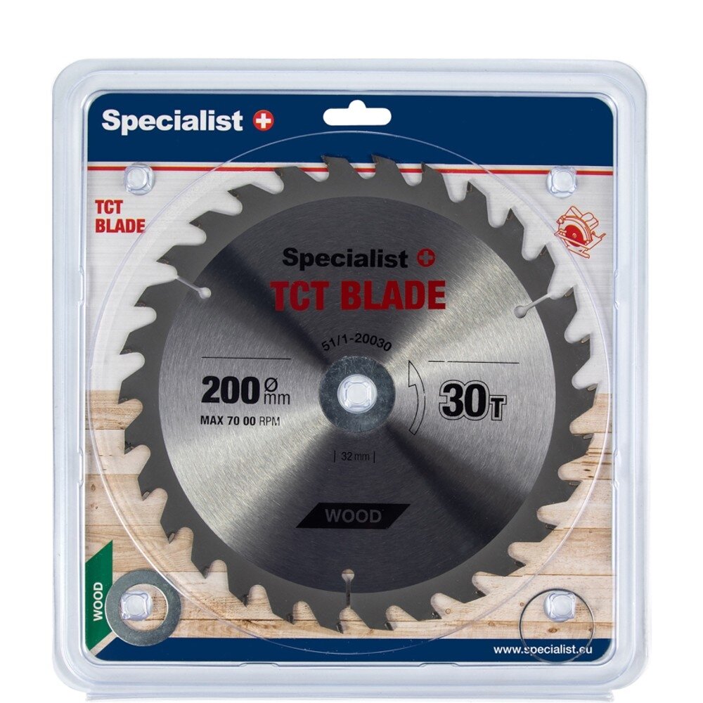 Specialist+ SPECIALIST+ pjovimo diskas, 200x30Tx32/30/20/16 mm Specialist+ SPECIALIST+ pjovimo diskas, 200x30Tx32/30/20/16 mm