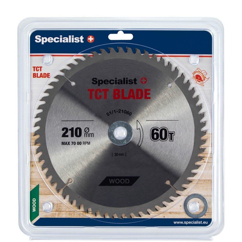 Specialist+ SPECIALIST+ pjovimo diskas, 210x60Tx30/20/16 mm Specialist+ SPECIALIST+ pjovimo diskas, 210x60Tx30/20/16 mm