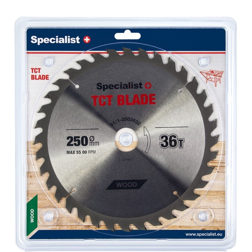 Specialist+ SPECIALIST+ pjovimo diskas, 250x36Tx32 mm Specialist+ SPECIALIST+ pjovimo diskas, 250x36Tx32 mm