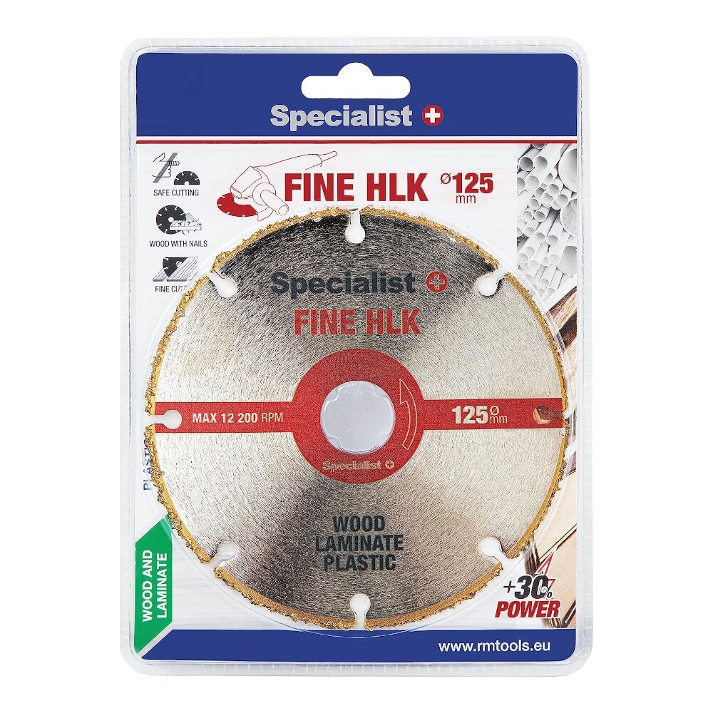 Specialist+ SPECIALIST+ pjovimo diskas FINE HLK, 125 mm 2 Specialist+ SPECIALIST+ pjovimo diskas FINE HLK, 125 mm 2