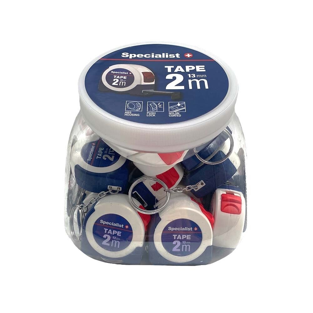 Specialist+ SPECIALIST+ ruletė TAPE 2 m, 13 mm 2 Specialist+ SPECIALIST+ ruletė TAPE 2 m, 13 mm 2
