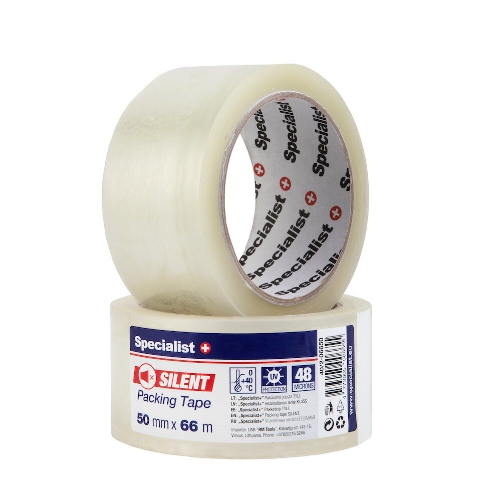 Specialist+ SPECIALIST+ skaidri lipni juosta, 50 mm x 66 m Specialist+ SPECIALIST+ skaidri lipni juosta, 50 mm x 66 m