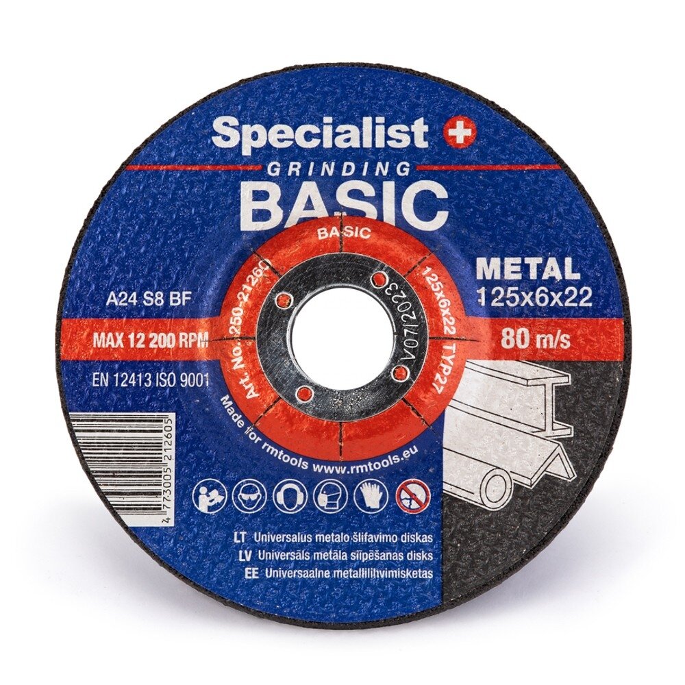 Specialist+ SPECIALIST+ šlif. diskas BASIC, 125x6x22 mm 3