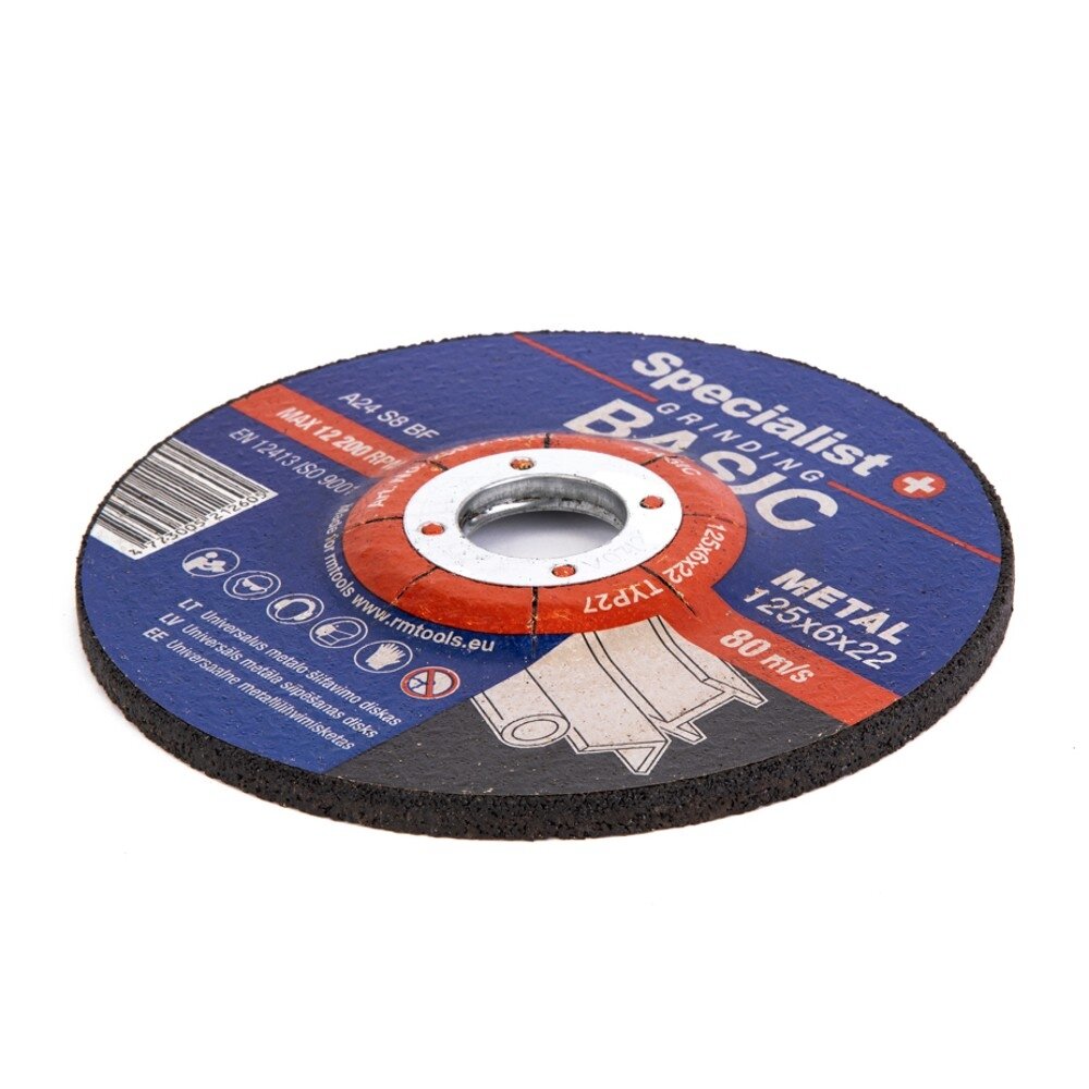 Specialist+ SPECIALIST+ šlif. diskas BASIC, 125x6x22 mm 4 Specialist+ SPECIALIST+ šlif. diskas BASIC, 125x6x22 mm 4