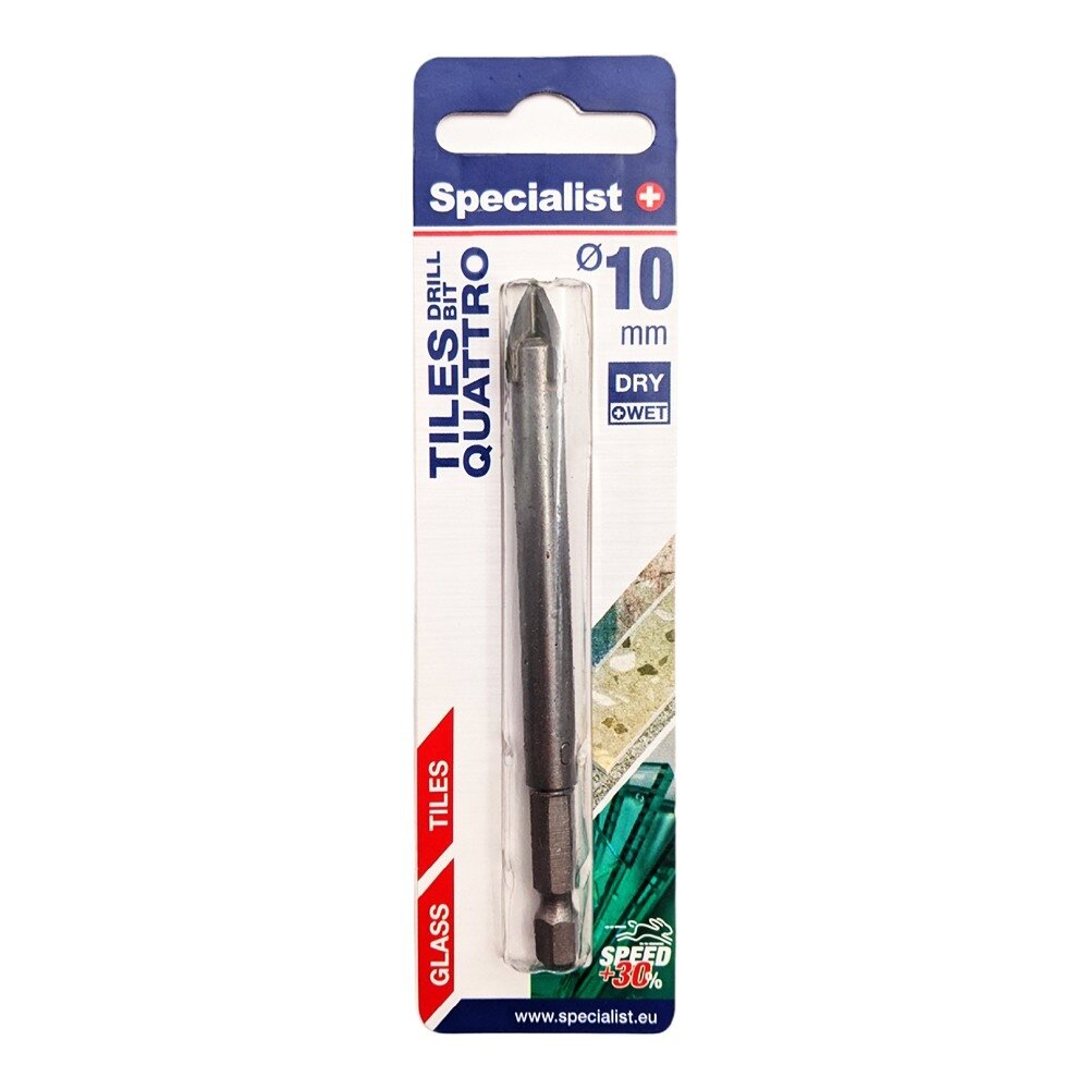 Specialist+ SPECIALIST+ stiklo grąžtas, 10 mm Specialist+ SPECIALIST+ stiklo grąžtas, 10 mm