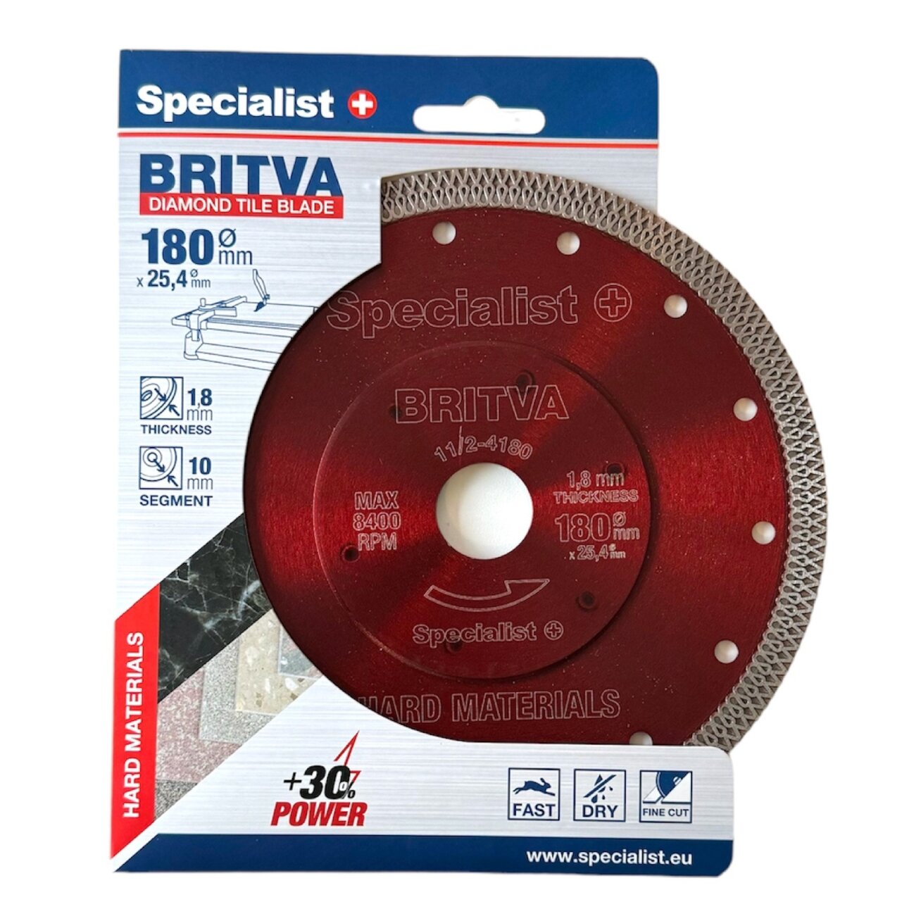 Specialist+ SPECIALIST+ deim. diskas BRITVA, 180x1,8x25,4 mm Specialist+ SPECIALIST+ deim. diskas BRITVA, 180x1,8x25,4 mm