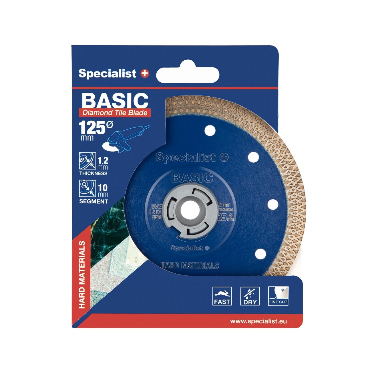 Specialist+ SPECIALIST+ deim. diskas BRITVA, Basic 125x1,2x22 mm 5 Specialist+ SPECIALIST+ deim. diskas BRITVA, Basic 125x1,2x22 mm 5