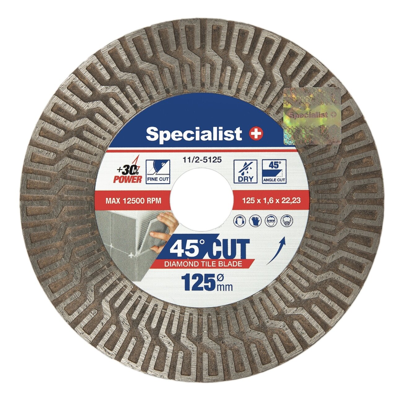Specialist+ SPECIALIST+ deim. pjovimo-šlifavimo diskas, 125mm 1