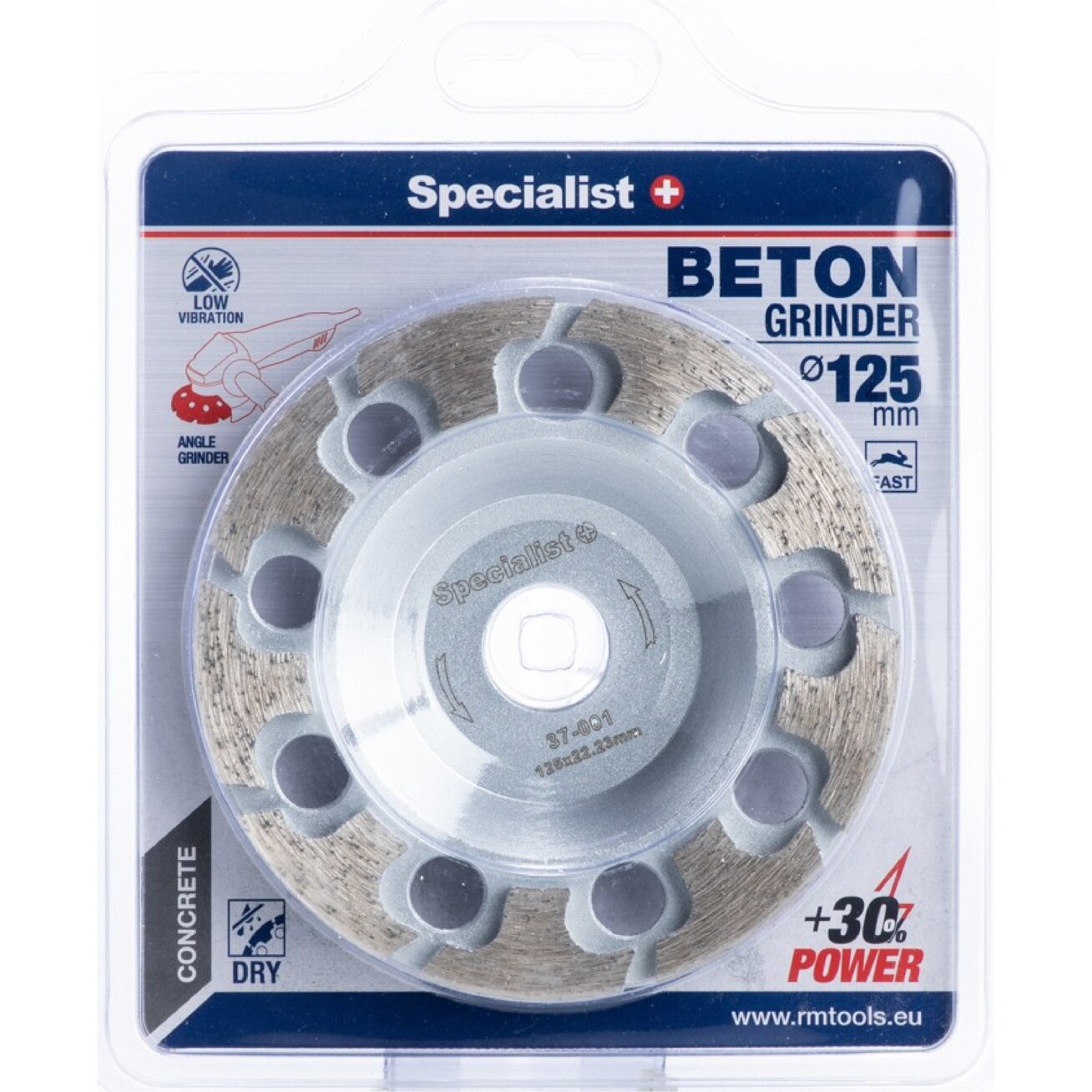 Specialist+ SPECIALIST+ deimantinė šlif. Lėkštelė, T formos, 125x22 mm 5 Specialist+ SPECIALIST+ deimantinė šlif. Lėkštelė, T formos, 125x22 mm 5